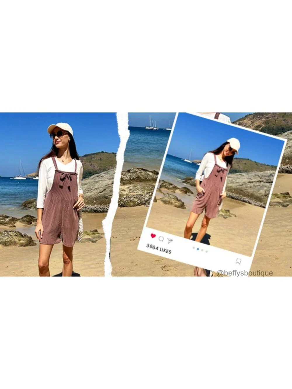 Women's Sleeveless Ribbed Knit Jumpsuit Romper with Pockets